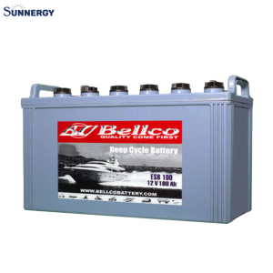 Bellco Battery Deep Cycle (Flood Type) แบตเตอร์โซล่าเซลล์ ชนิดเต็มน้ำกลั่น 100Ah 12V