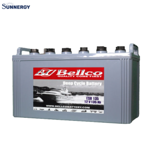 Bellco Battery Deep Cycle (Flood Type) แบตเตอร์โซล่าเซลล์ ชนิดเต็มน้ำกลั่น 135Ah 12V