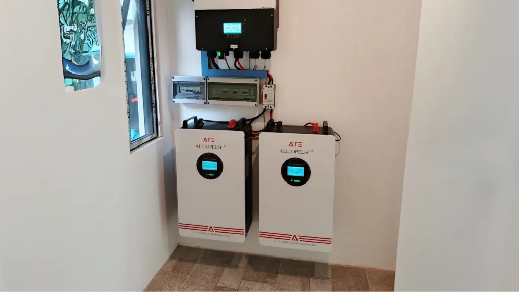 แบตเตอรี่โซล่าเซลล์ ATE ALLTOPELEC Battery LiFePO4 300Ah 51.2V 