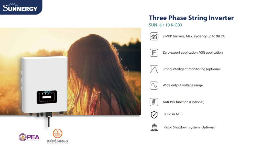 รีวิวอินเวอร์เตอร์ TMDA SUN-10K-G03