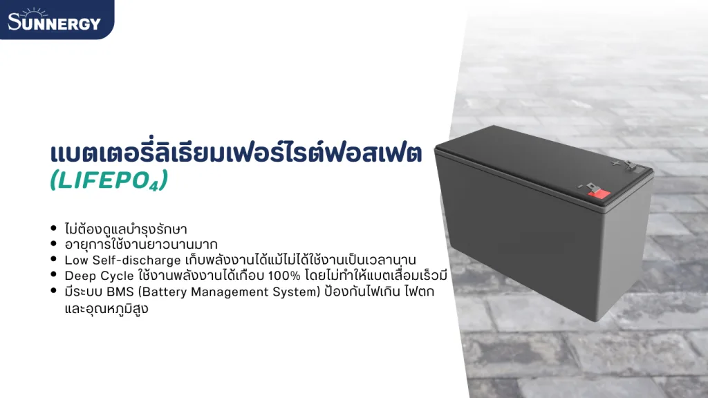 แบตเตอรี่ลิเธียมเฟอร์ไรต์ฟอสเฟต (LiFePO₄) คืออะไร? 2 แบตเตอรี่ลิเธียมเฟอร์ไรต์ฟอสเฟต คืออะไร?