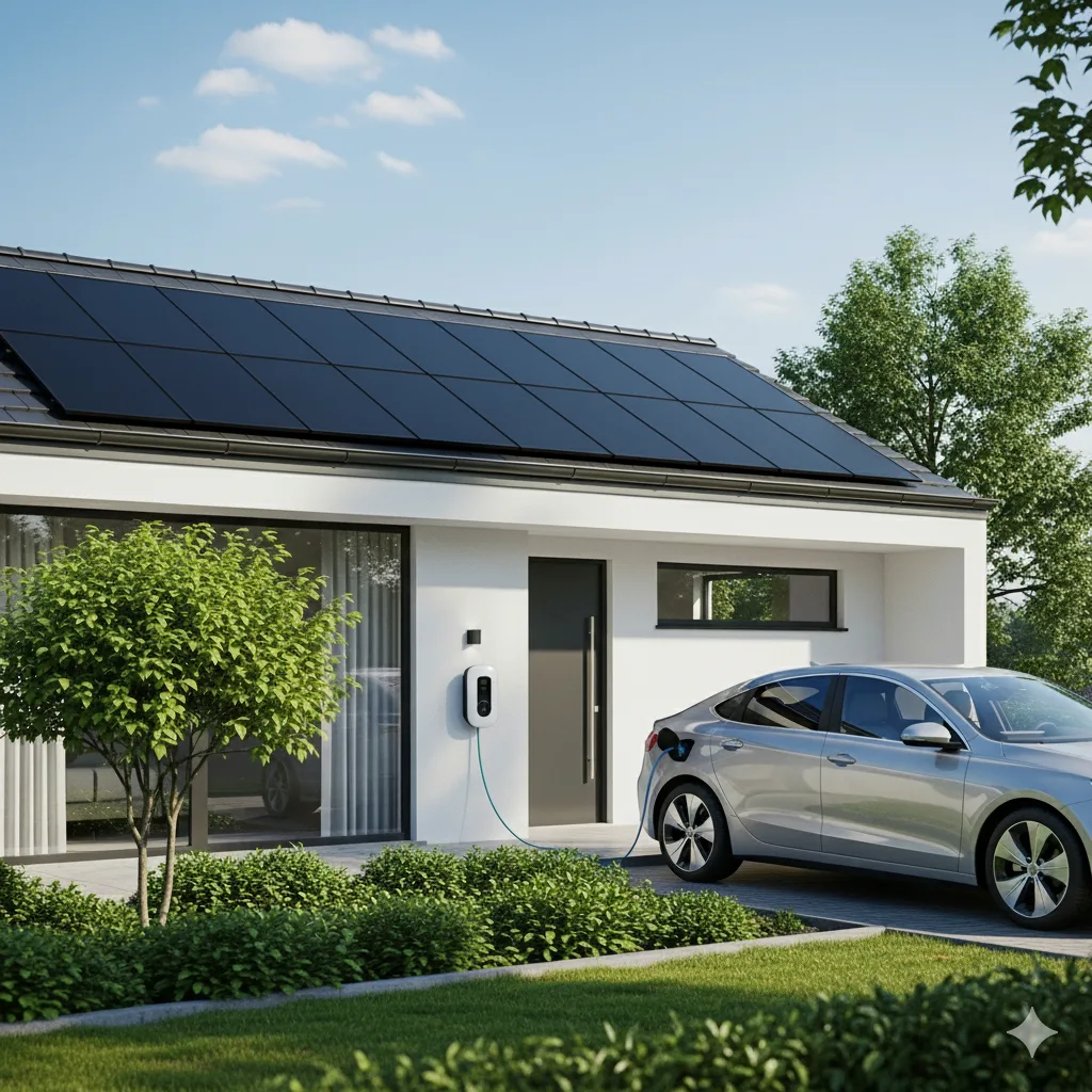 ติดโซล่าเซลล์ชาร์จ EV ใช้งบเท่าไหร่ ปี 2026? 2 Gemini Generated Image i2c8chi2c8chi2c8
