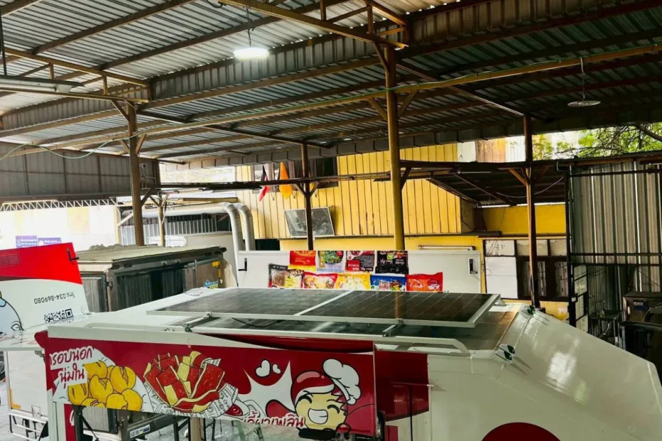 ติดตั้งโซล่าเซลล์ FOODTRUCK OFF GRID 4.3kW บริษัทสมายล์ ฮาร์ท ฟู้ดส์ 1 2 2