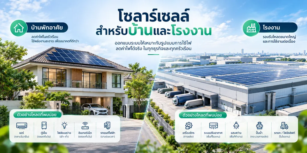 ติดโซล่าเซลล์คุ้มไหม ปี 2026 เลือกแบบไหนดี บ้าน โรงงาน 2 ติดโซล่าเซลล์คุ้มไหม ปี 2026 2